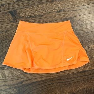 orange Nike skirt